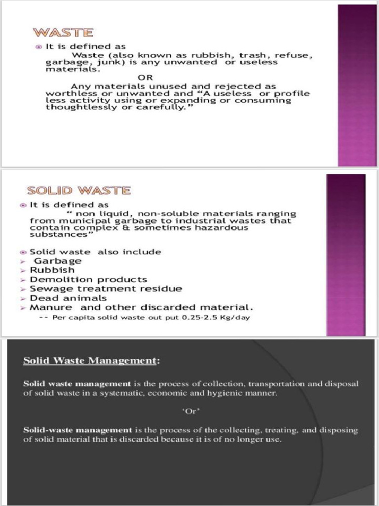 Solid Waste Management | PDF | Waste | Landfill