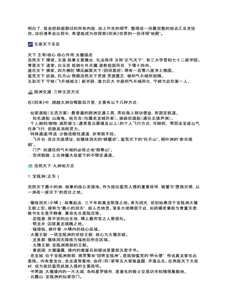 剑来地名 | PDF