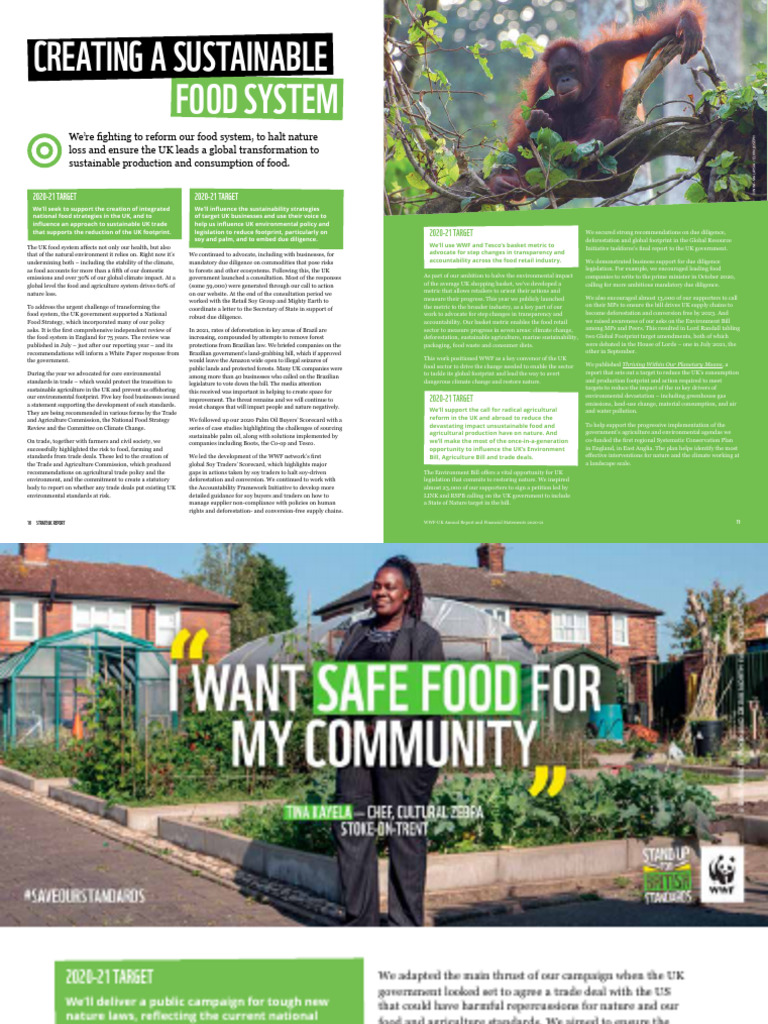 creating a sustainable food system | PDF | Sustainability | Agriculture