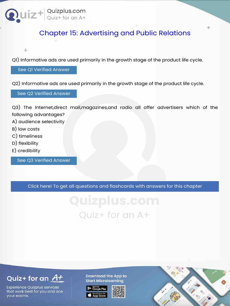 Informative Ads Are Used Primarily in the Growth Stage of the Product ...