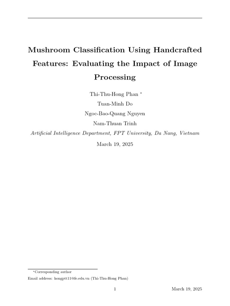 Mushroom Classification Report | PDF | Machine Learning | Applied ...