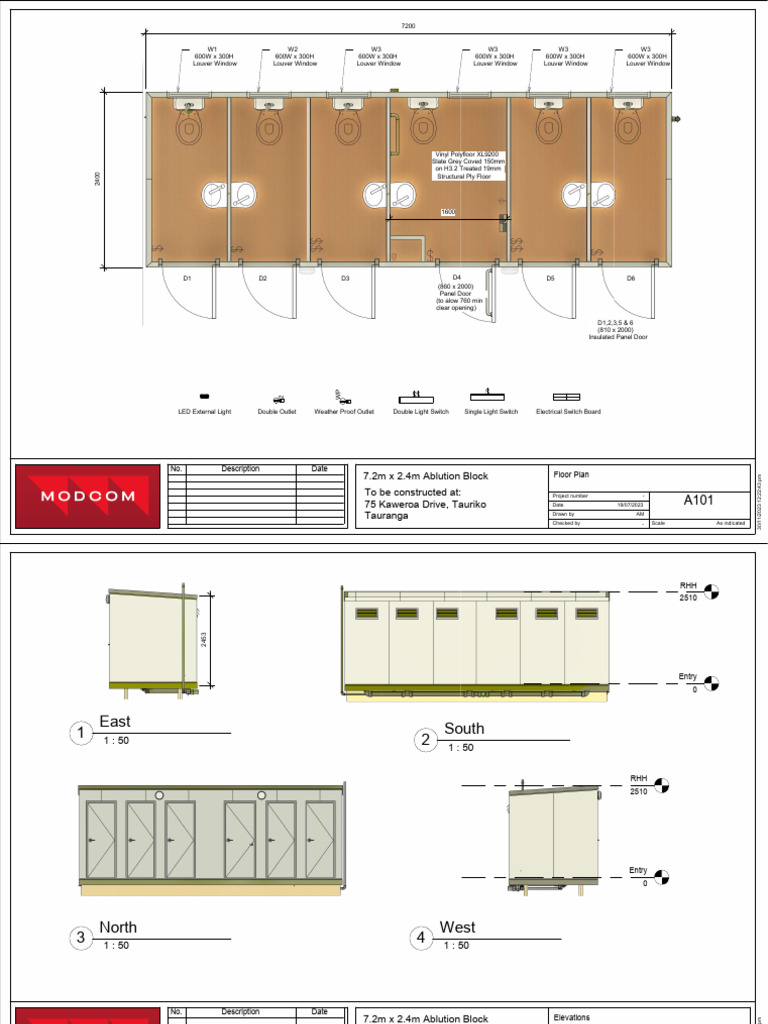 7.2m x 2.4m Ablution Block | PDF | Chess | Chess Theory