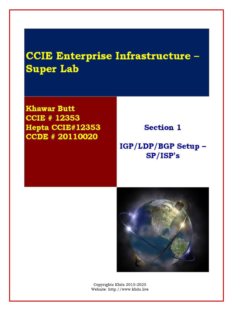 CCIE EI Super Lab 1 | PDF | Networking | Multiprotocol Label Switching