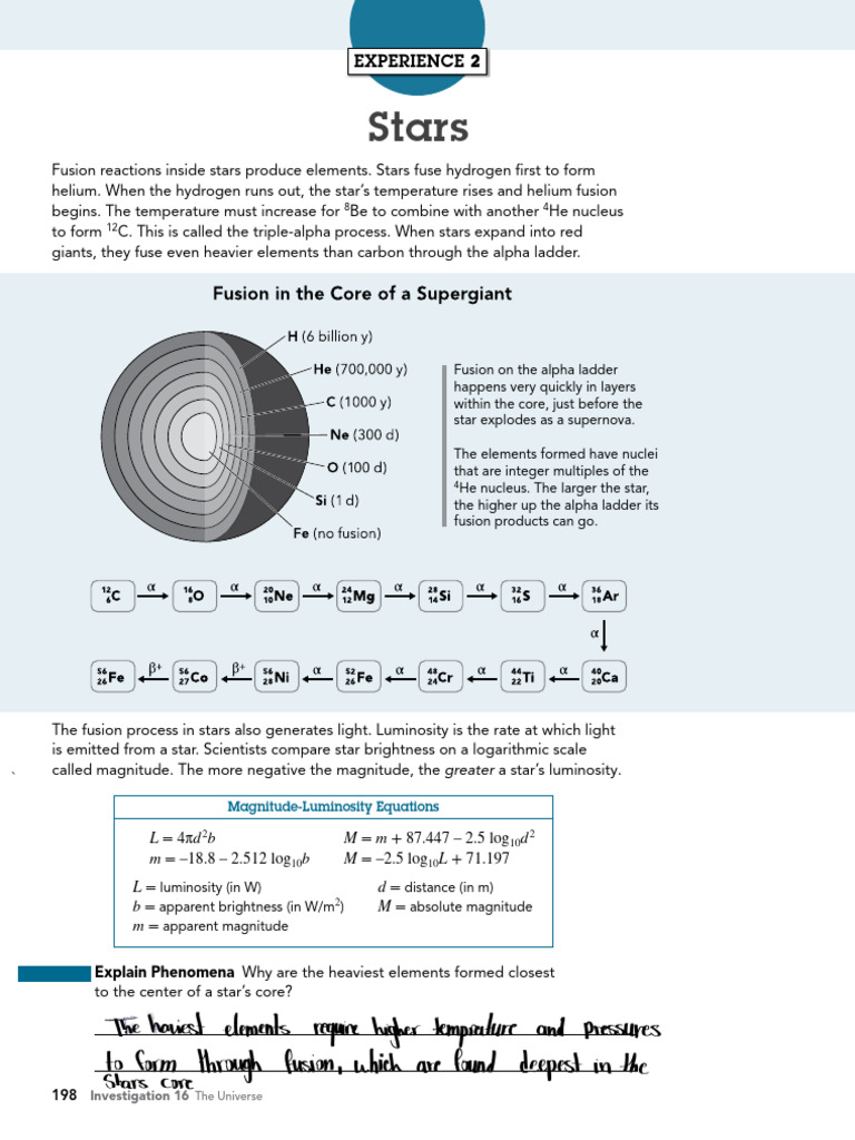 Skills Worksheet_ Stars | PDF | Stars | Apparent Magnitude