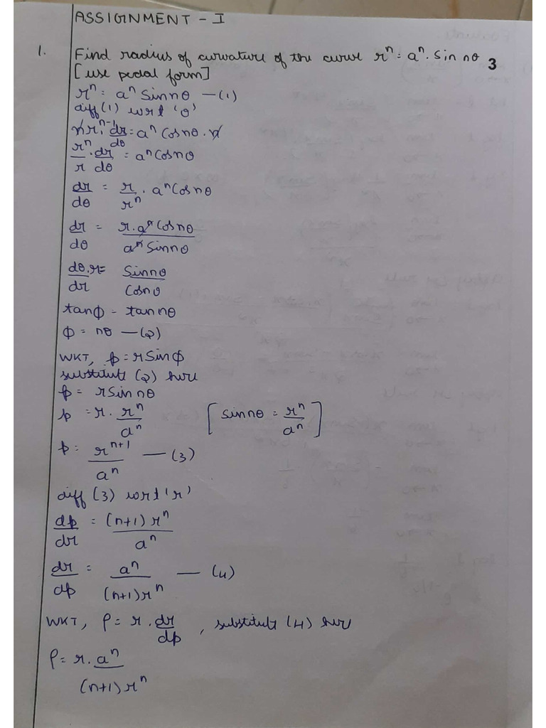 Math Assignment 1 | PDF