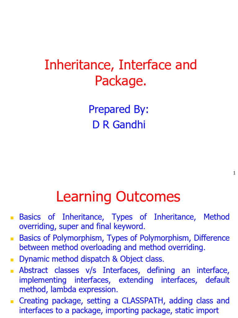 Inheritance Unit-3 (1) | PDF | Method (Computer Programming ...
