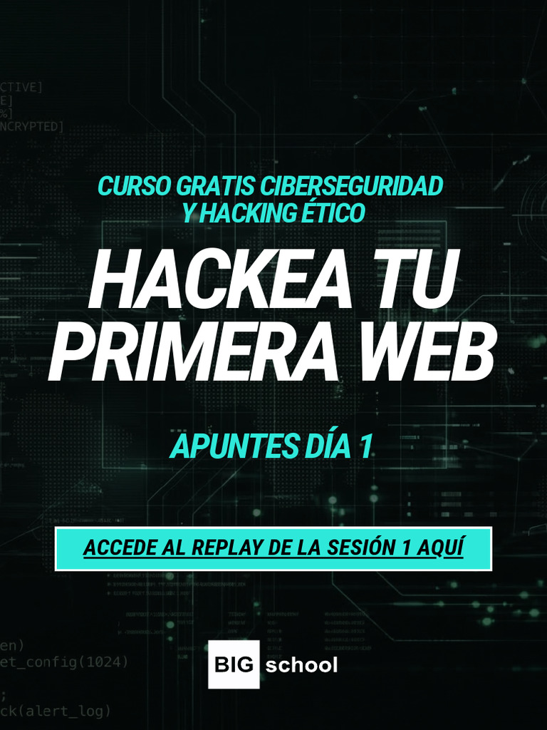 Curso Ciberseguridad y Hacking Etico Apuntes Dia 1 1 | PDF | Cookie ...