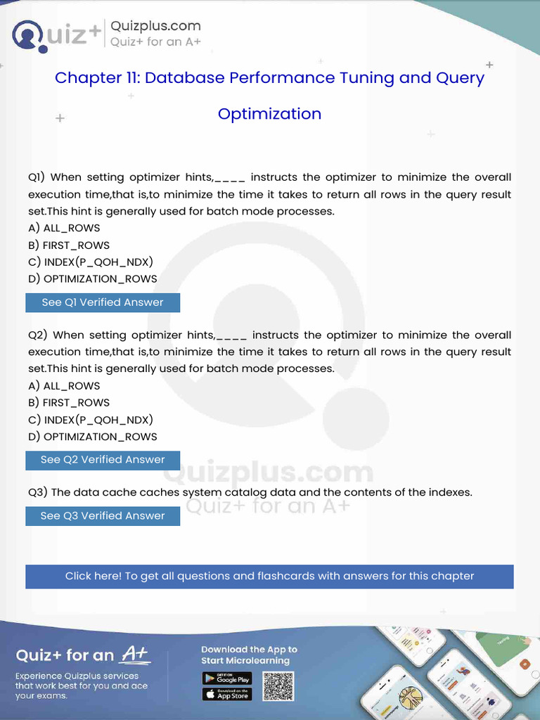 When Setting Optimizer Hints Instructs the Optimizer to Minimize the ...