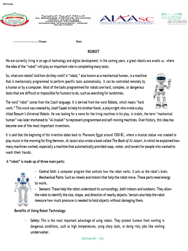 Robot | PDF | Robot | Robotics