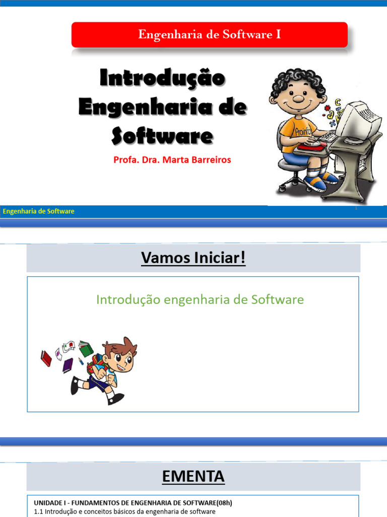 Aula 1 - Introdução a Eng de Software | PDF | Engenharia de Software ...