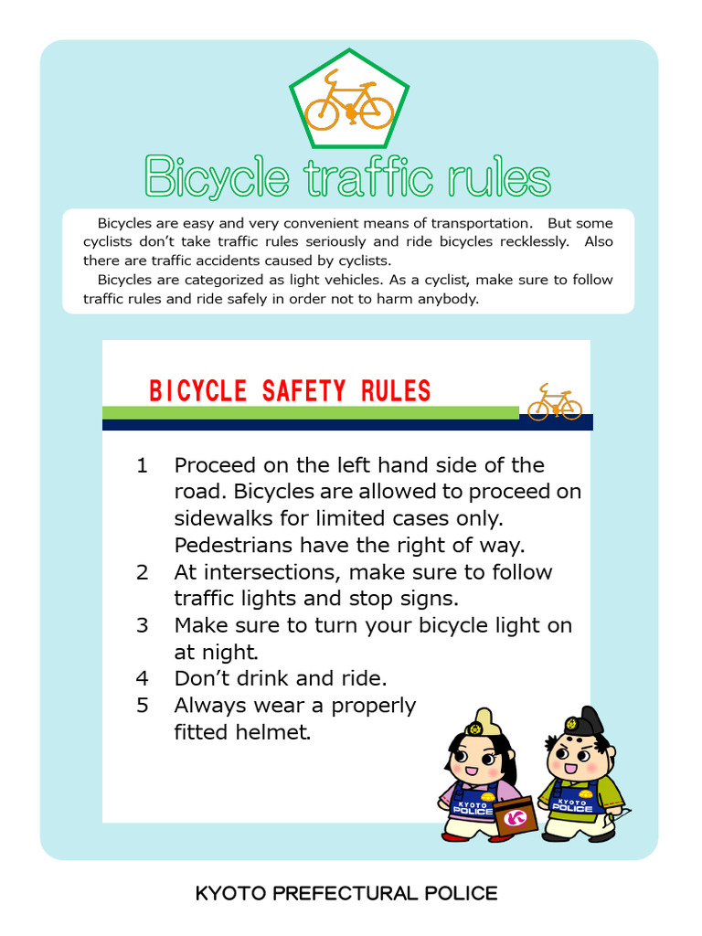 BICYCLE SAFETY RULES | PDF