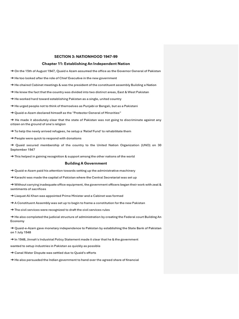 Section III Academy Notes | PDF | Zulfikar Ali Bhutto | Kashmir