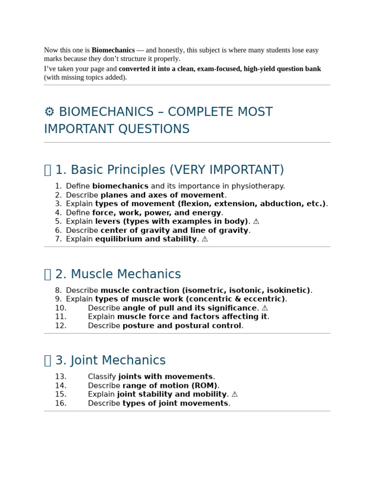 Biomechanics | PDF | Anatomical Terms Of Motion | Biomechanics