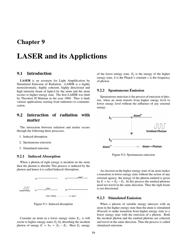 Lasers | PDF | Laser | Emission Spectrum