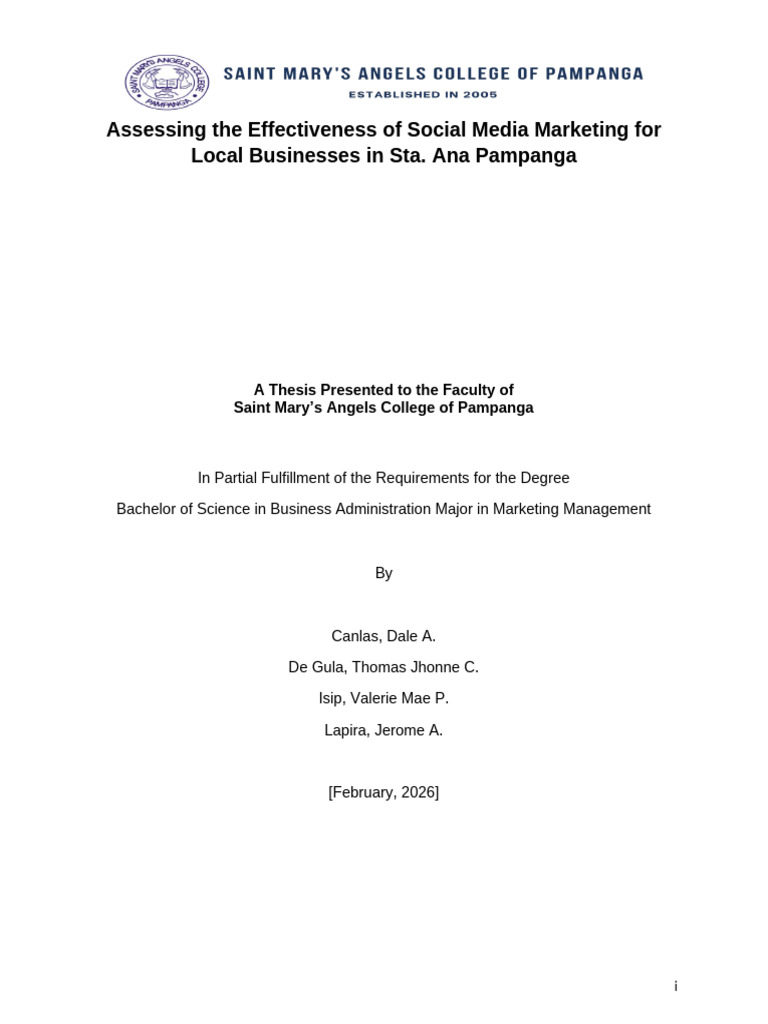 Smacp Template Thesis 2023-2-1 | PDF | Social Media Marketing | Marketing
