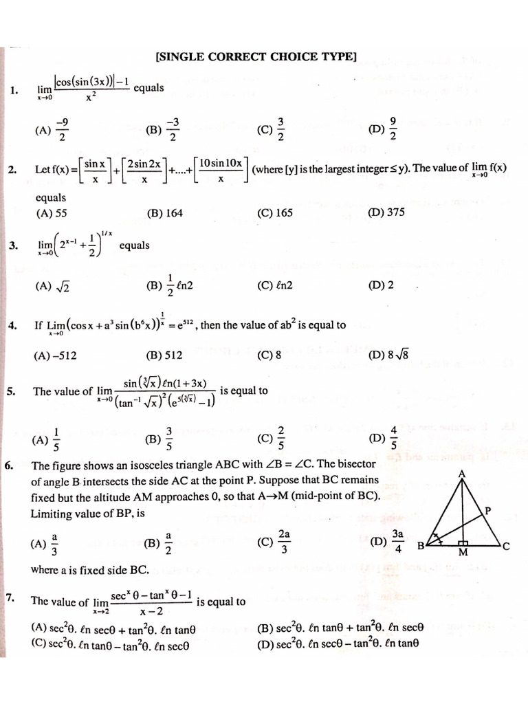CPP- 6 Limits | PDF