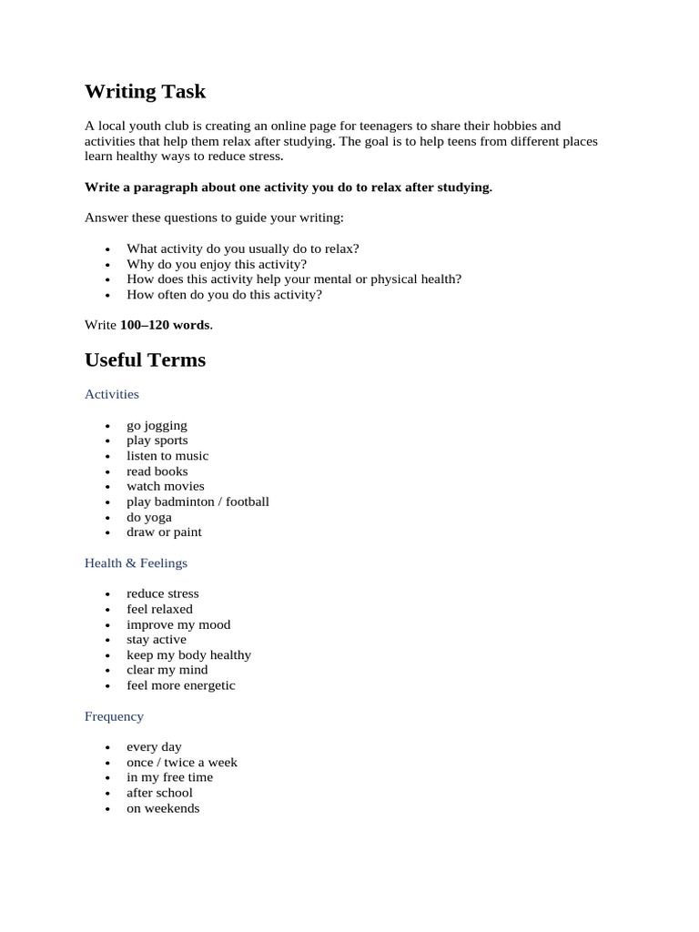 Writing Task 1 | PDF