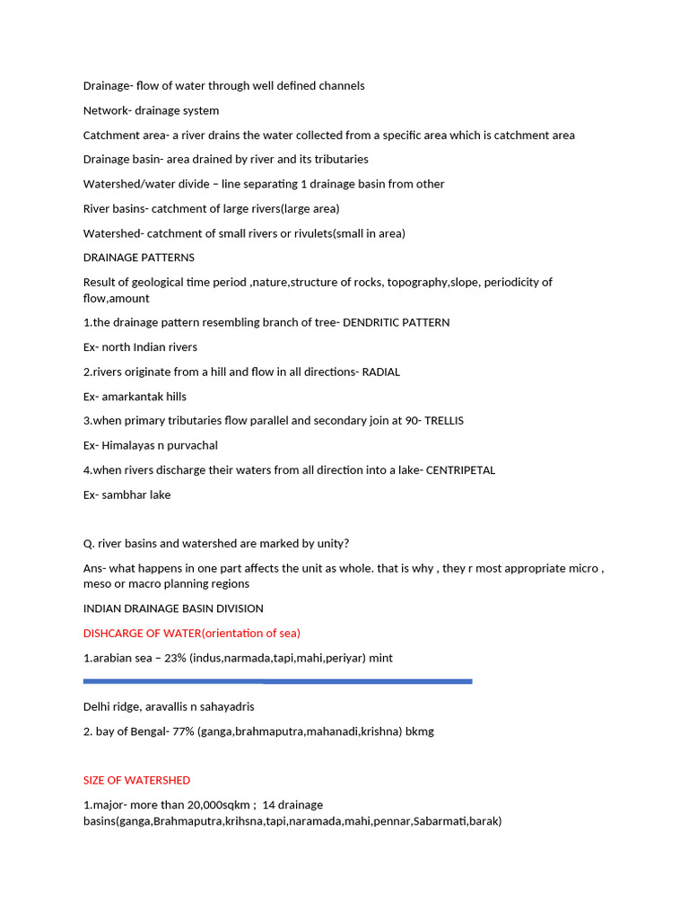 Drainage | PDF | Drainage Basin | Indus River