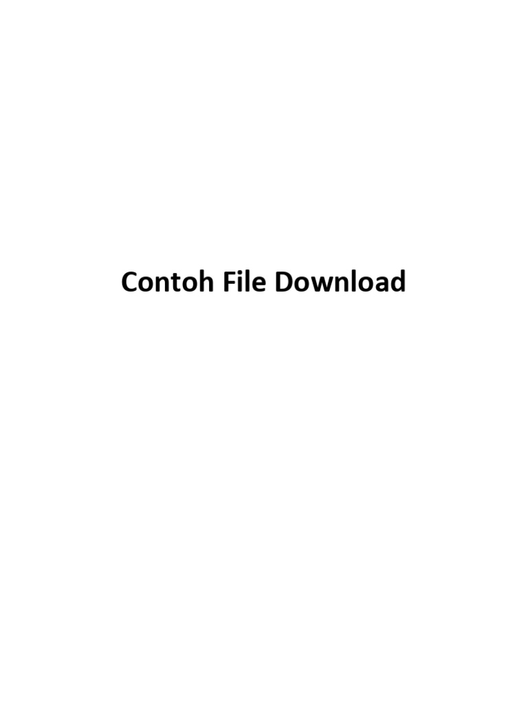Contoh File Download | PDF