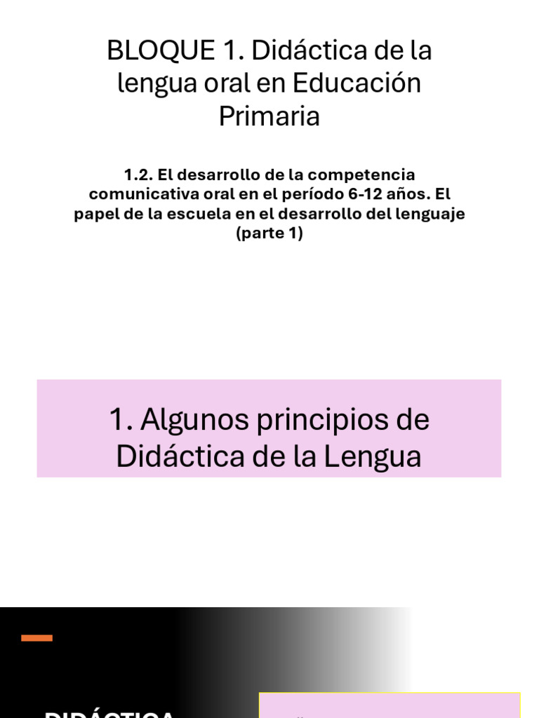 1_1.2 El Papel de La Escuela en El Desarrollo Del Lenguaje | PDF ...