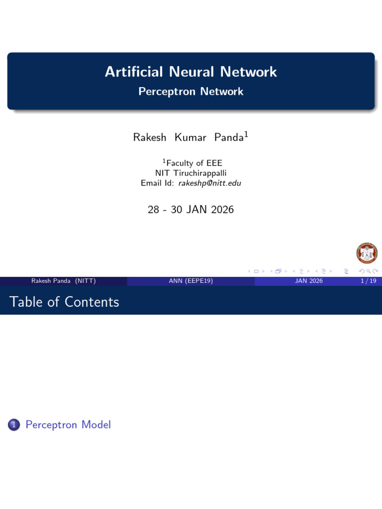 1. ANN_24JAN2026 | PDF | Statistical Classification | Theoretical ...