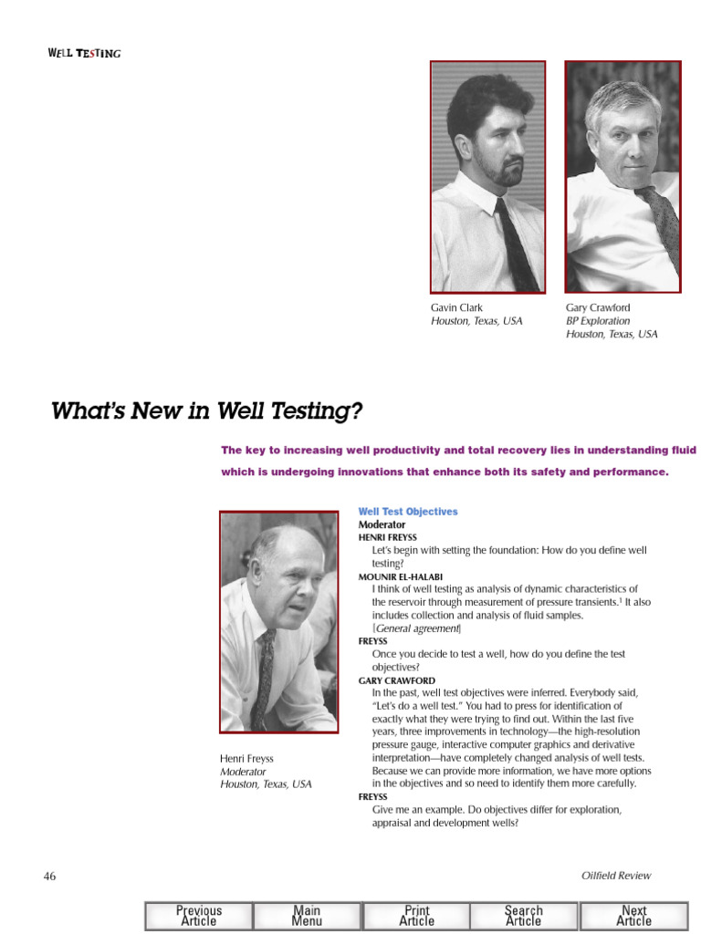 Whats New in Well Testing p46 - 57 | PDF | Petroleum Reservoir | Oil Well