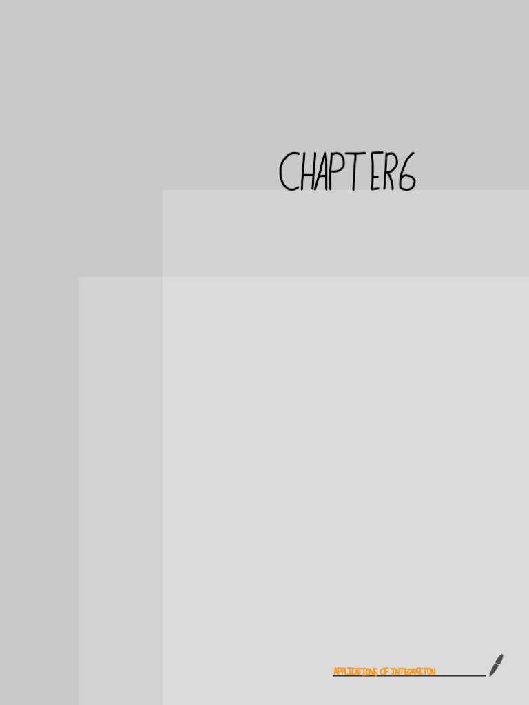 Chapter 6 _ Applications Of Integration. | PDF | Integral | Functions ...