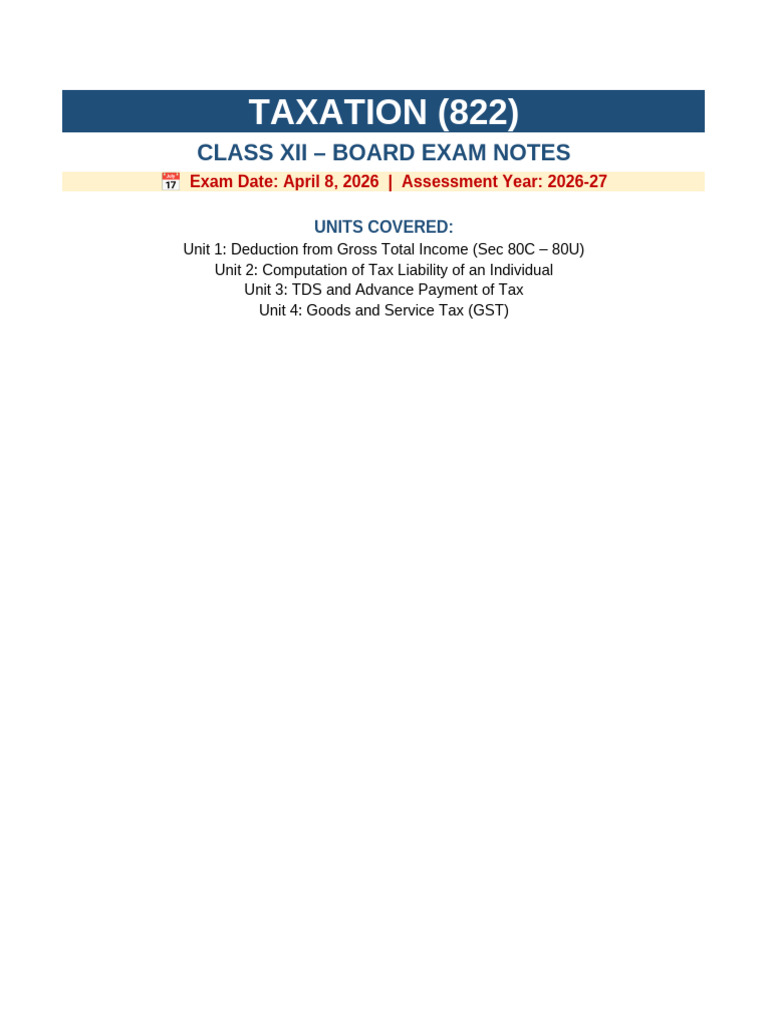 Taxation Board Notes | PDF | Taxes | Value Added Tax