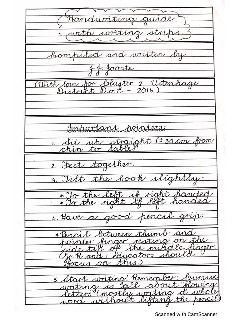 Cursive writing booklet JJJ | PDF