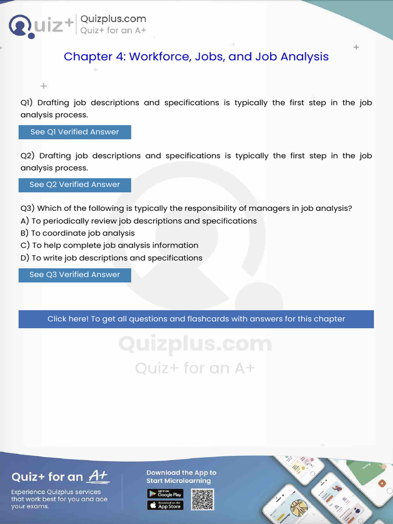 Drafting Job Descriptions and Specifications is Typically the First ...