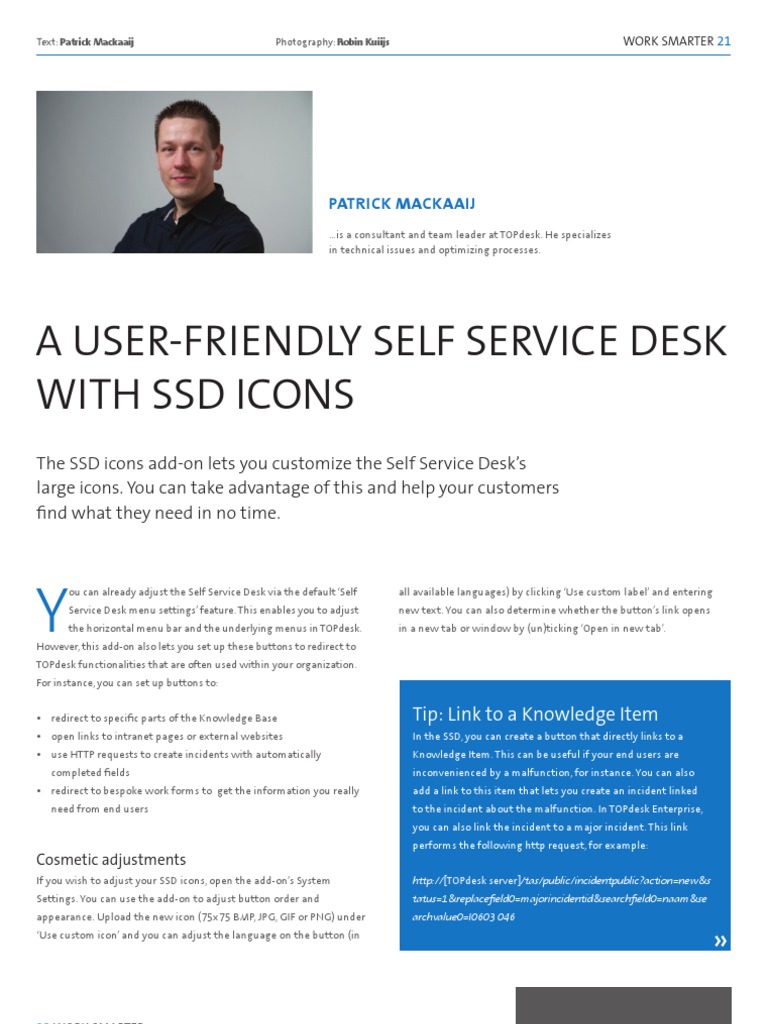 A User Friendly Self Service Desk With Ssd Icons Window Manager