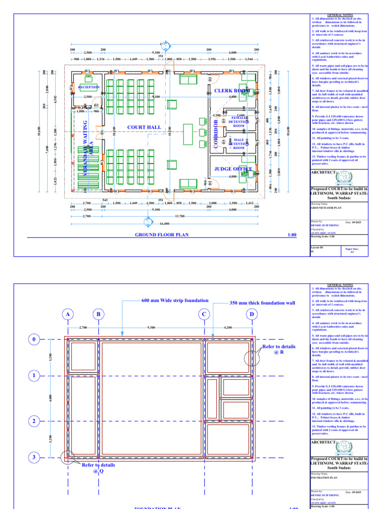 Drawings Court | PDF | Concrete | Door