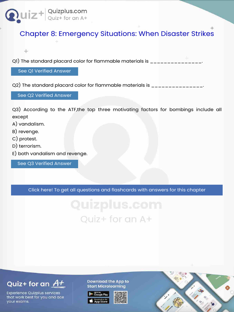 The Standard Placard Color for Flammable Materials Is | PDF | Crimes ...