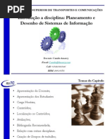 Aula 01 - Capitulo 01 - Planeamento e Desenho de Sistemas de Informação - Introdução a Cadeira
