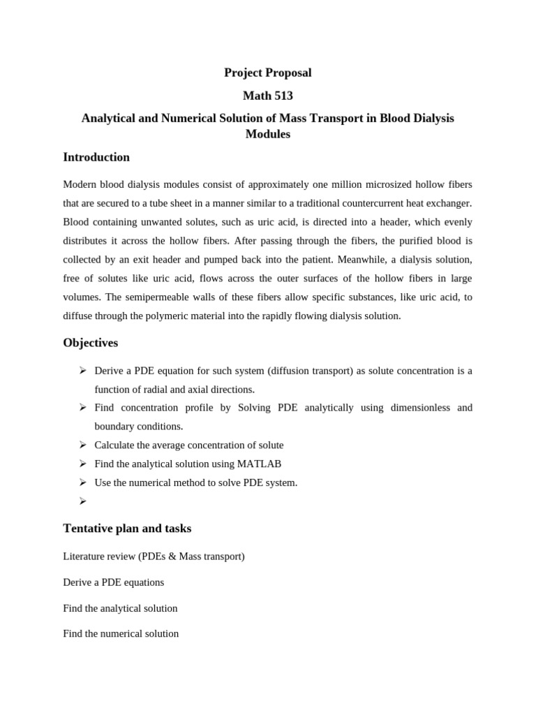 Blood Dialysis Modules | PDF