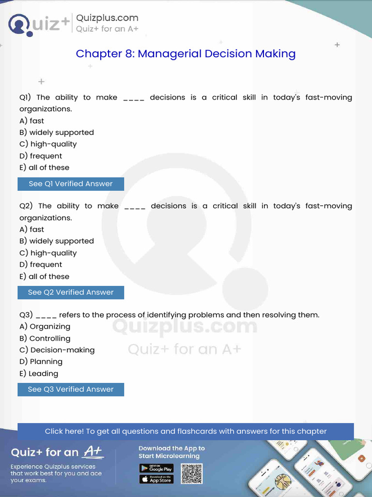 The Ability to Make Decisions is a Critical Skill in Todays Fastmoving ...