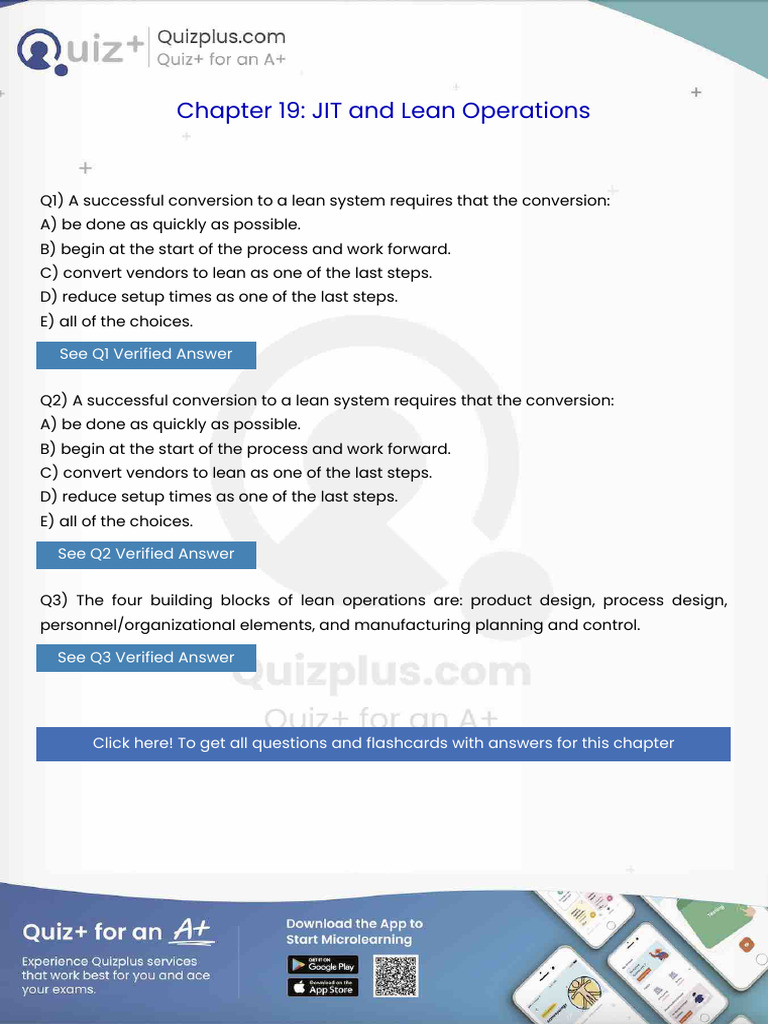 A Successful Conversion to a Lean System Requires That the Conversion ...