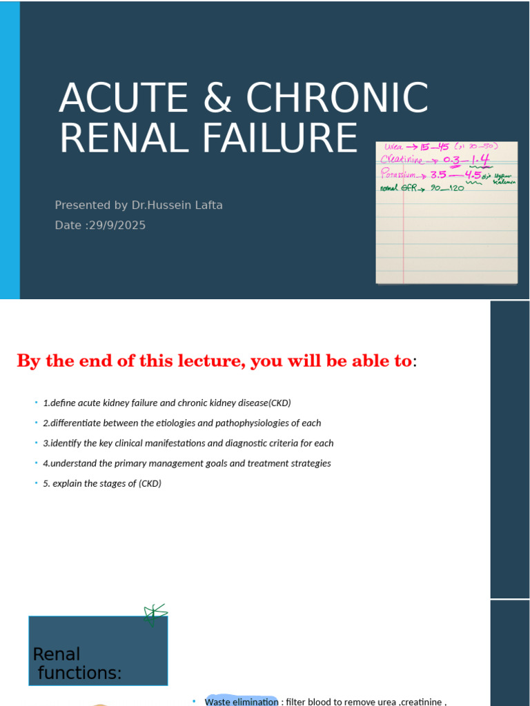 Acute Chronic Renal Failure | PDF | Chronic Kidney Disease | Kidney