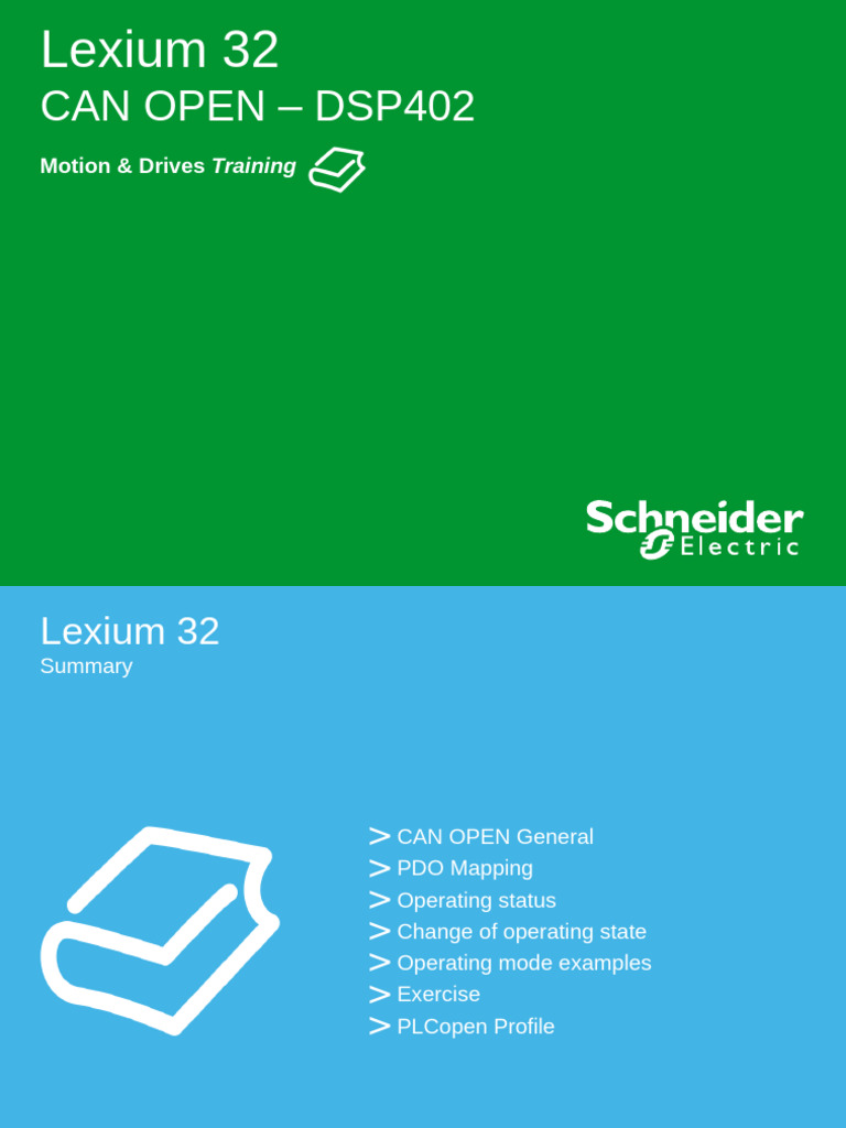Schneider Electric Lexium 32 Servodrive k11 Lexium32 Dsp402 Jto | PDF ...