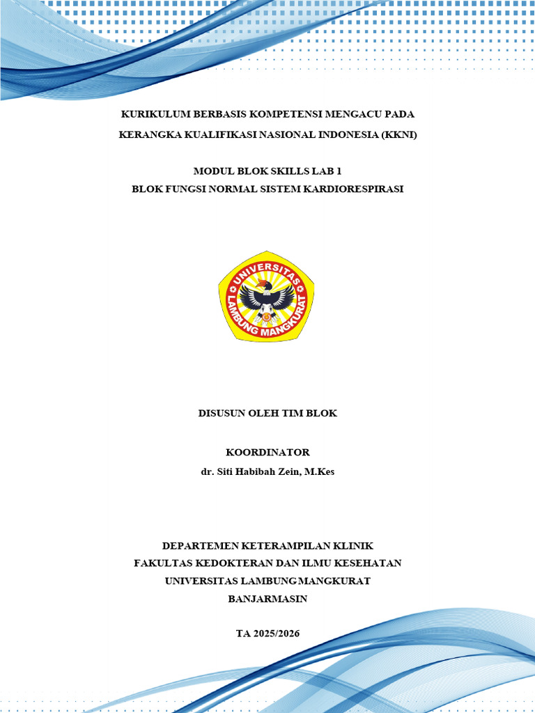 Modul Skill Lab 1 Blok 2 Kardiorespiras | PDF