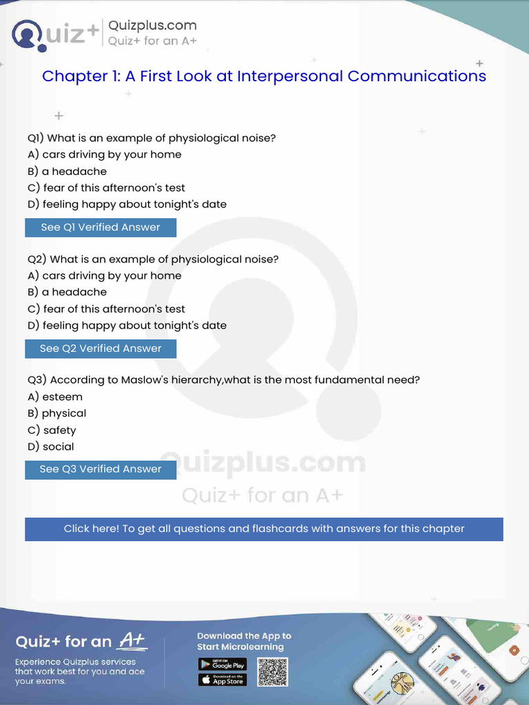 What is an Example of Physiological Noise | PDF | Nonverbal ...