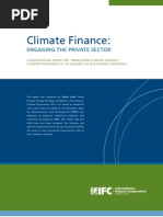 Climate Finance: Engaging The Private Sector