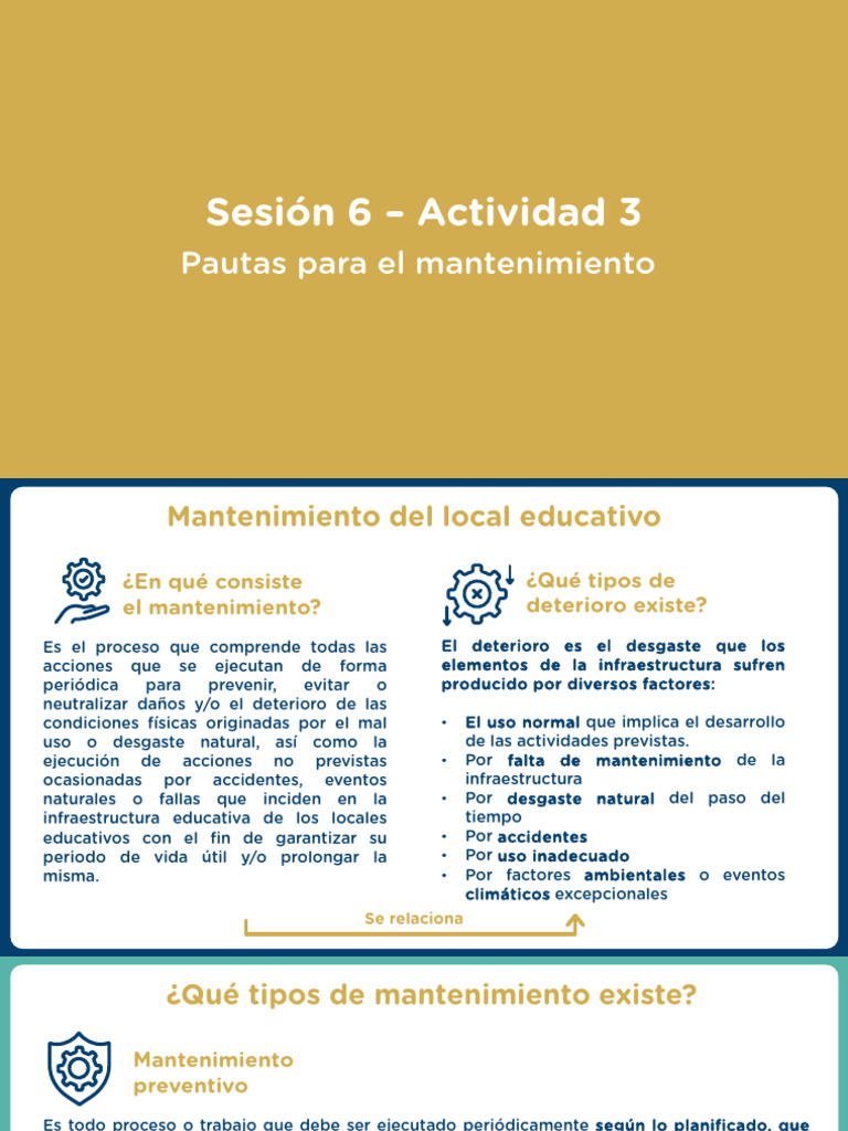 Pautas Para El Mantenimiento | PDF