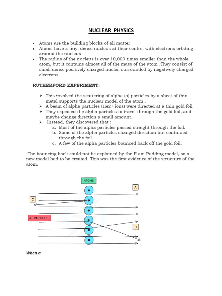 Capsule Notes for Unit 5 Nuclear Physics | PDF | Atomic Nucleus | Neutron