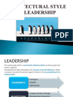 Architectural Style of Leadership