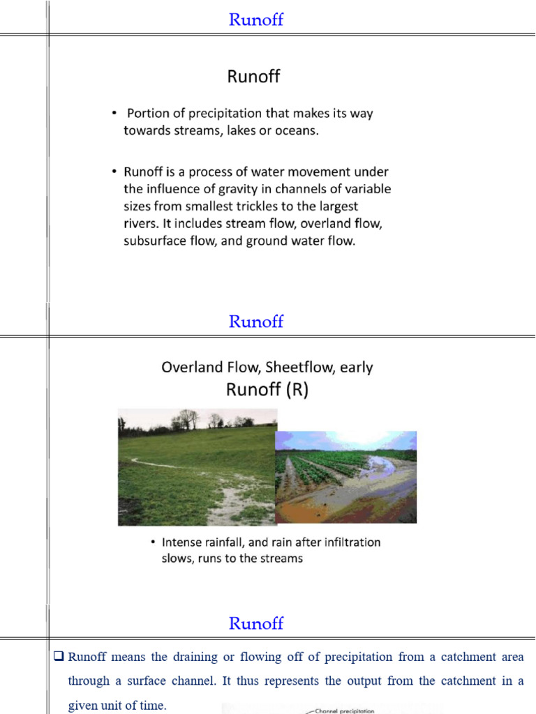 Runoff_sent_to_students | PDF | Stream | Surface Runoff