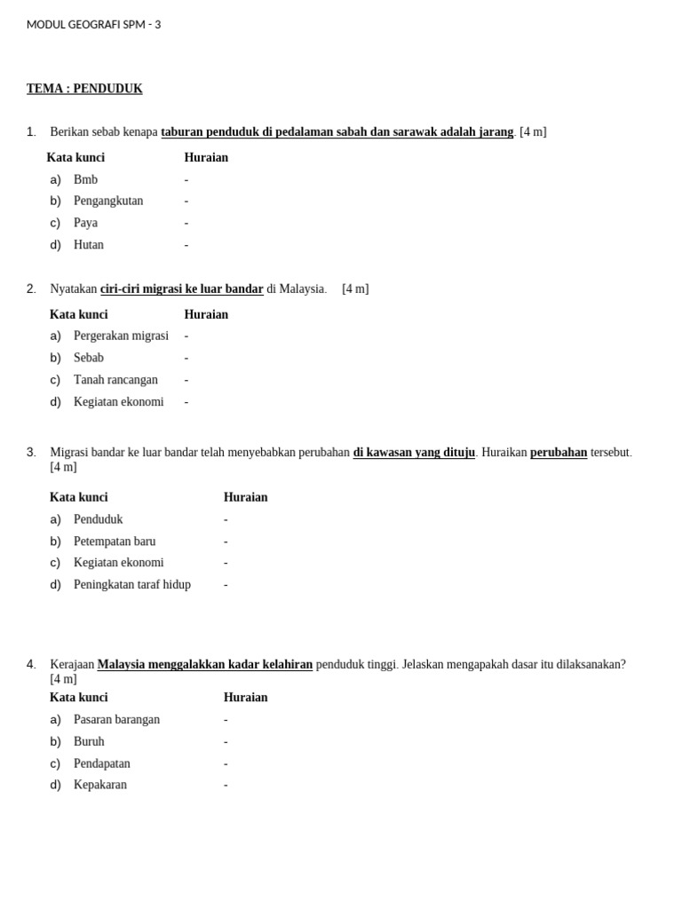 Modul SPM 3 | PDF