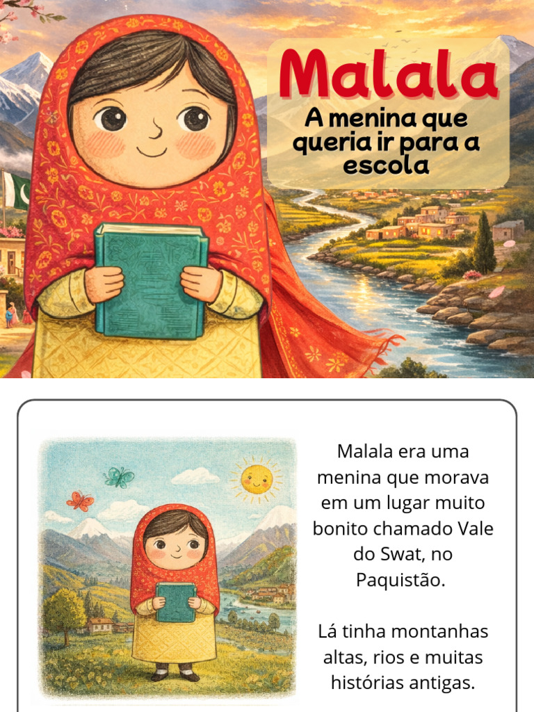 Malala - A menina que queria ir para a escola (resumo) | PDF