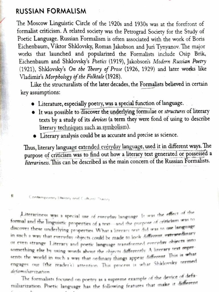 Russian Formalism | PDF