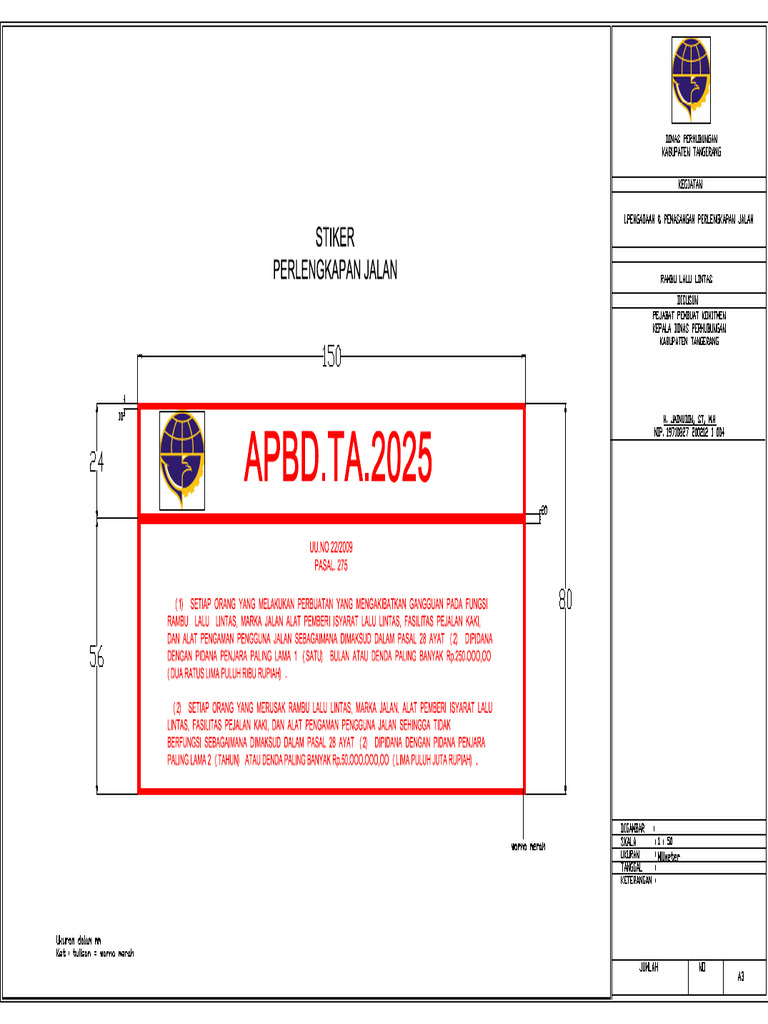 Pengadaan Dan Pemasangan Rambu-Model.pdf 2 | PDF